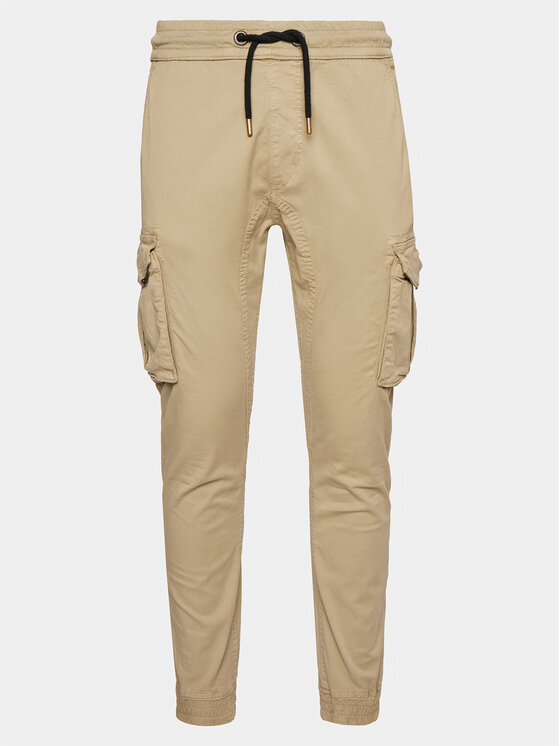 Alpha Industries Джогъри Twill 116202 Бежов Slim Taper Fit за Мъже цена