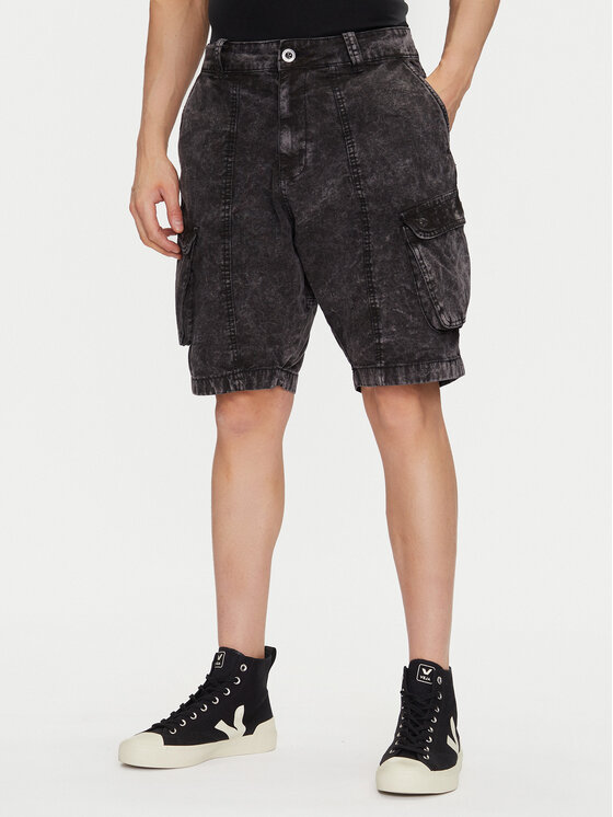 Alpha Industries Дънкови шорти Canvas Acid Short 156259 Черен Regular Fit за Мъже цена