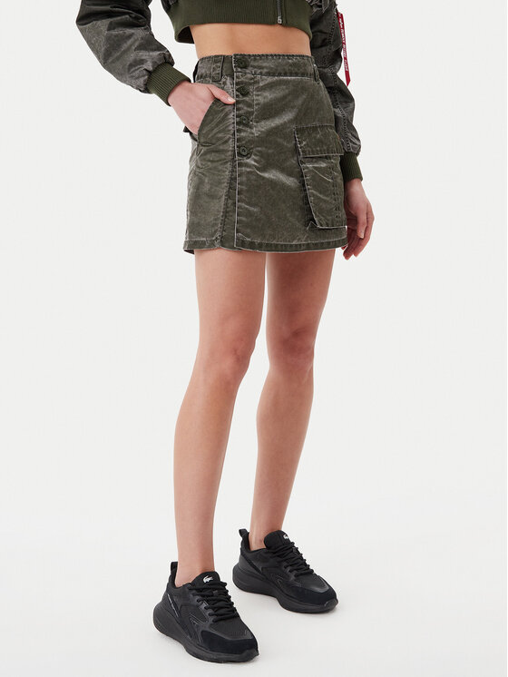 Alpha Industries Мини пола Vintage 156052 Черен Regular Fit за Жени цена