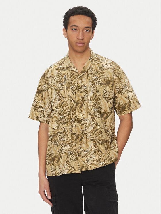 Alpha Industries Риза Honolulu Safari 156139 Зелен Loose Fit за Мъже цена