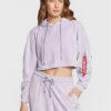 Alpha Industries Суитшърт 108041 Виолетов Oversize за Жени цена