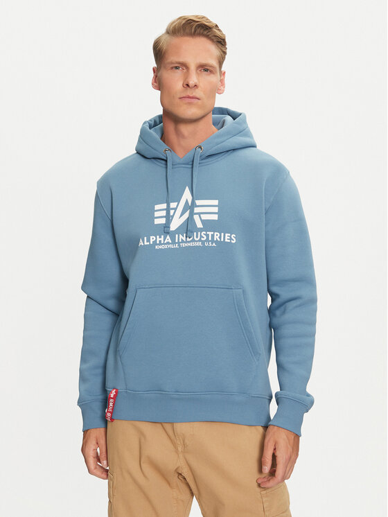 Alpha Industries Суитшърт 178312 Син Regular Fit за Мъже цена