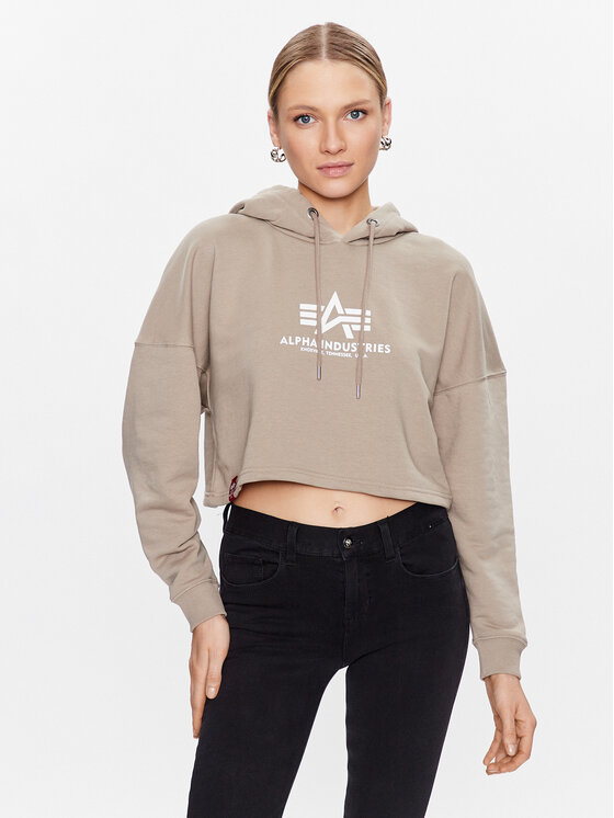 Alpha Industries Суитшърт Basic 116057 Бежов Regular Fit за Жени цена