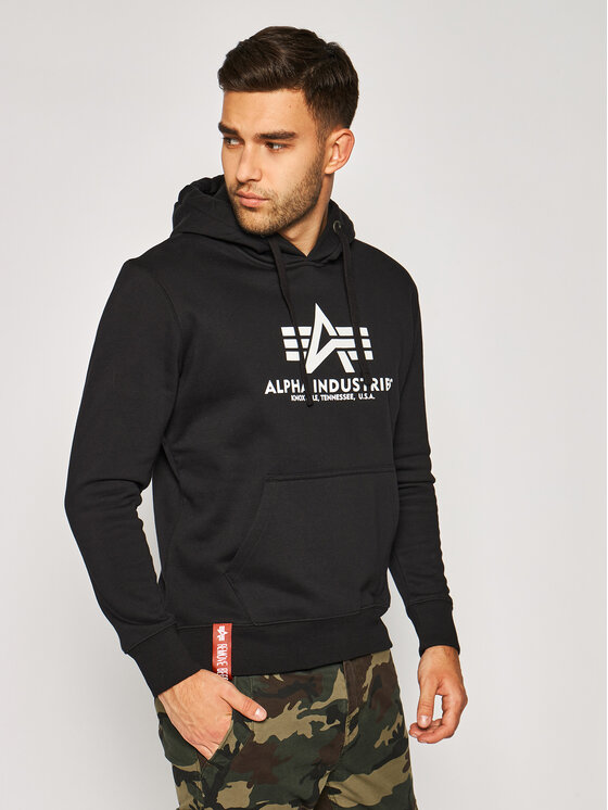 Alpha Industries Суитшърт Basic 178312 Черен Regular Fit за Мъже цена