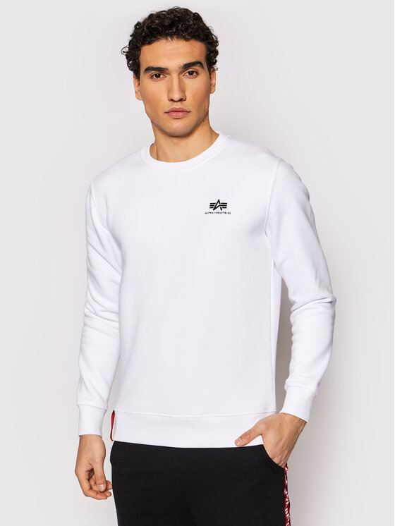 Alpha Industries Суитшърт Basic 188307 Бял Regular Fit за Мъже цена