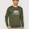 Alpha Industries Суитшърт Basic Sweater 178302 Зелен Regular Fit за Мъже цена