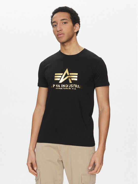 Alpha Industries Тишърт Basic 100501 Черен Regular Fit за Мъже цена