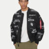 Alpha Industries Яке бомбър MA-1 Peace 156136 Черен Regular Fit за Мъже цена