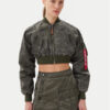 Alpha Industries Яке бомбър MA-1 Vintage 156002 Зелен Regular Fit за Жени цена