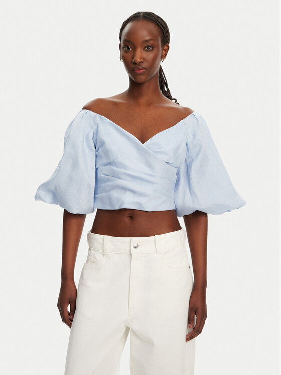 BARDOT Блуза Eva Linen 57892TB2 Светлосиньо Regular Fit за Жени цена