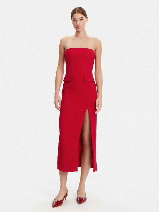 BARDOT Коктейлна рокля 59728DB Червен Slim Fit за Жени цена