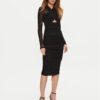 BARDOT Коктейлна рокля Aliyah 56305DB Черен Slim Fit за Жени цена