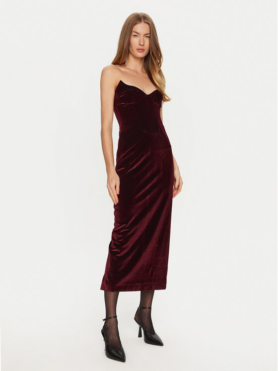 BARDOT Коктейлна рокля Camelia 59535DB Бордо Slim Fit за Жени цена