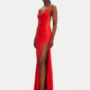 BARDOT Официална рокля YVE Halter 59315DB Червен Slim Fit за Жени цена
