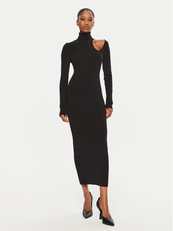 BARDOT Плетена рокля 59580DB Черен Regular Fit за Жени цена