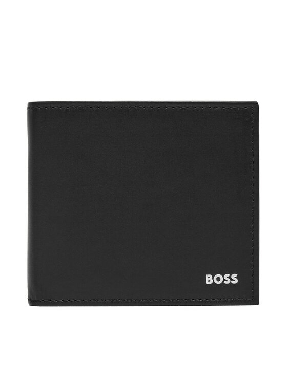 BOSS Голям мъжки портфейл 50546152 Черен за Мъже цена