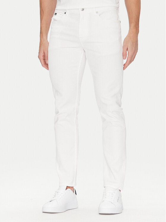 BOSS Дънки H-Delaware 50540492 Бял Slim Fit за Мъже цена