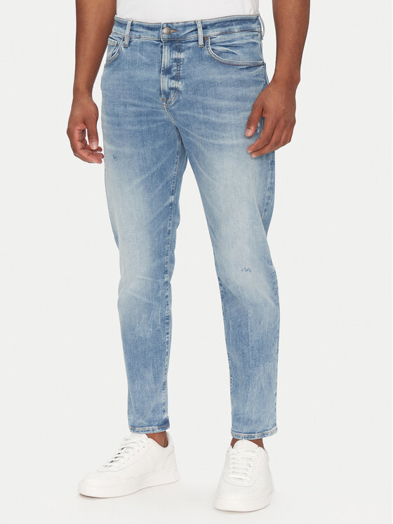 BOSS Дънки Onyx 50537817 Син Tapered Fit за Мъже цена