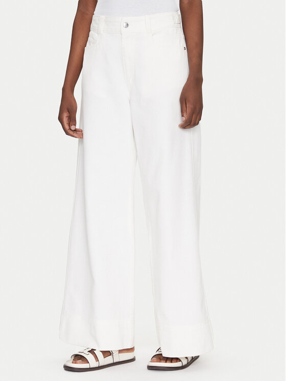 BOSS Дънки Talashea 50537020 Екрю Wide Leg за Жени цена
