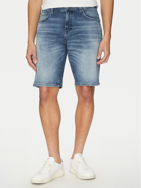 BOSS Дънкови шорти Re.Maine 50537787 Син Regular Fit за Мъже цена