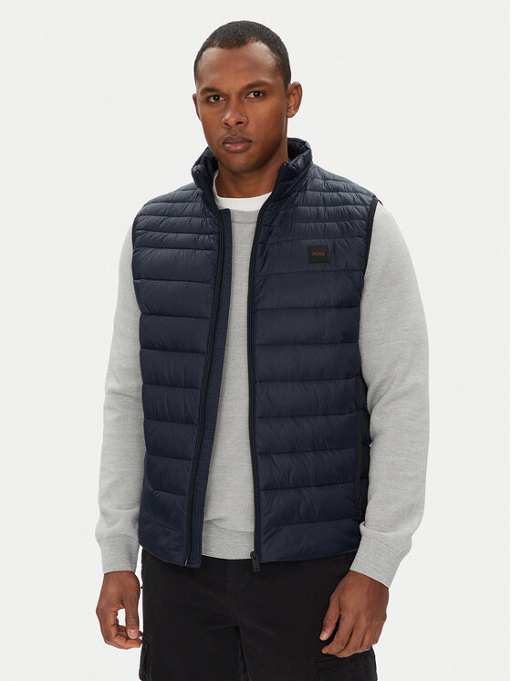 BOSS Елек Odeno2 50530966 Тъмносин Slim Fit за Мъже цена