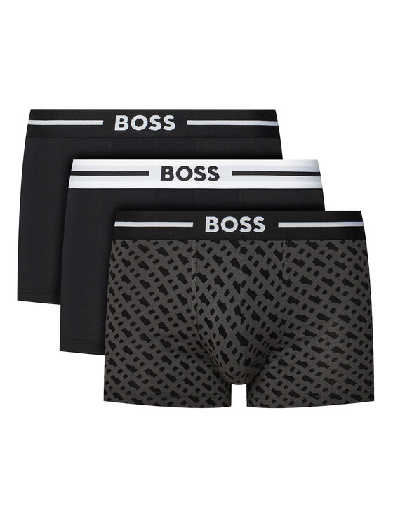 BOSS Комплект 3 чифта боксерки 50531694 Сив за Мъже цена