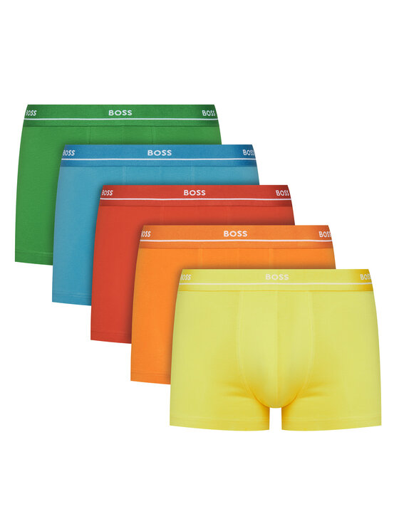 BOSS Комплект 5 чифта боксери Trunk 5P Essential_P 50489616 Цветен за Мъже цена