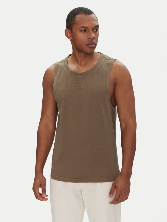 BOSS Мъжки топ 50536739 Каки Regular Fit за Мъже цена