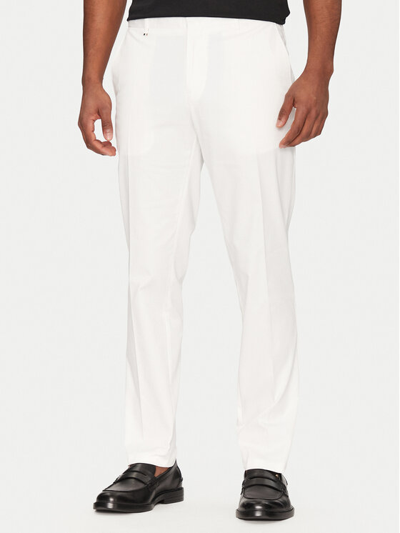 BOSS Панталон от костюм C-Genius 50539970 Бял Slim Fit за Мъже цена