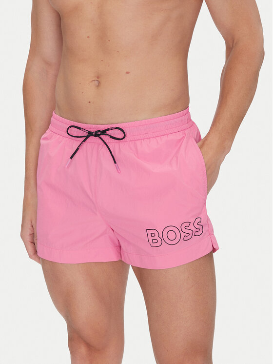 BOSS Плувни шорти Mooneye 50469280 Розов Regular Fit за Мъже цена