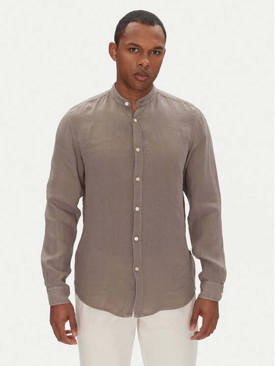 BOSS Риза 50537369 Бежов Regular Fit за Мъже цена