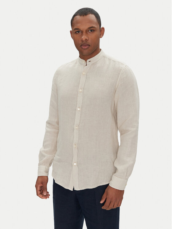 BOSS Риза 50537369 Бежов Regular Fit за Мъже цена