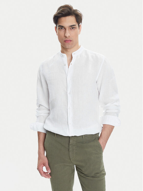 BOSS Риза 50537369 Бял Regular Fit за Мъже цена