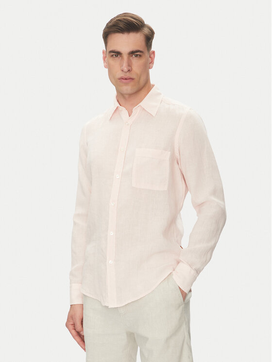 BOSS Риза 50537381 Розов Regular Fit за Мъже цена