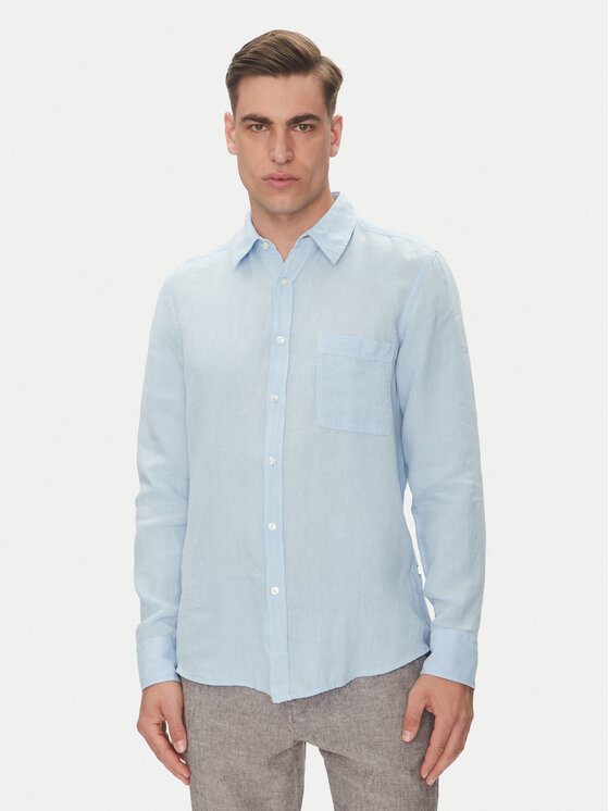 BOSS Риза 50537381 Син Regular Fit за Мъже цена