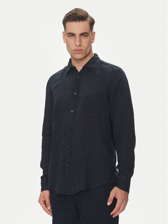 BOSS Риза 50537381 Тъмносин Regular Fit за Мъже цена