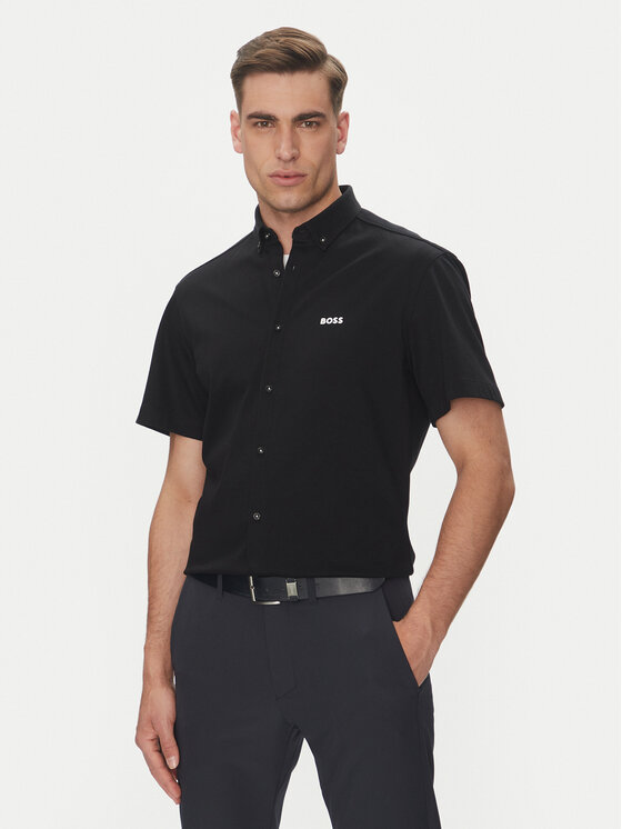 BOSS Риза B_MOTION_S 50533149 Черен Regular Fit за Мъже цена