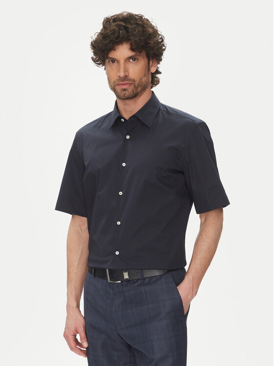 BOSS Риза H-Joe 50539774 Тъмносин Regular Fit за Мъже цена
