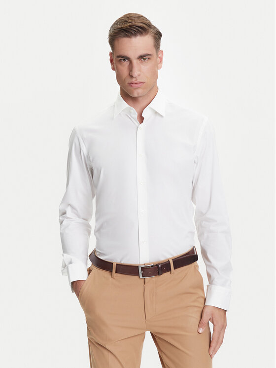 BOSS Риза H-Joe 50545075 Бял Regular Fit за Мъже цена