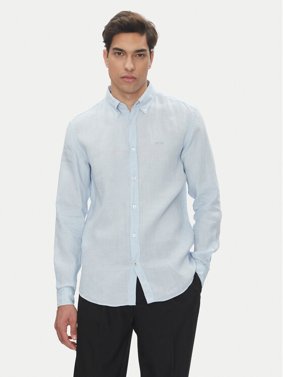 BOSS Риза H-Roan-Bd-E-C1 50520283 Светлосиньо Slim Fit за Мъже цена