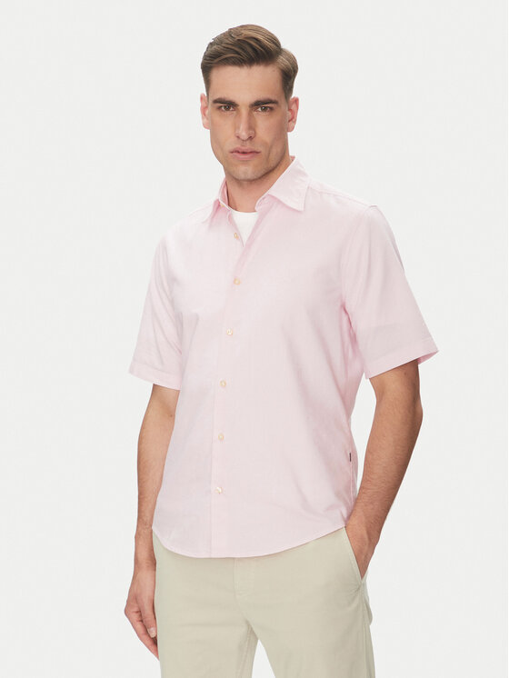 BOSS Риза Rash_2 50537332 Розов Regular Fit за Мъже цена