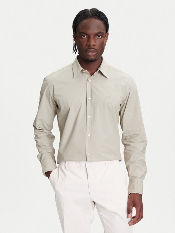 BOSS Риза Relegant 50518304 Зелен Regular Fit за Мъже цена