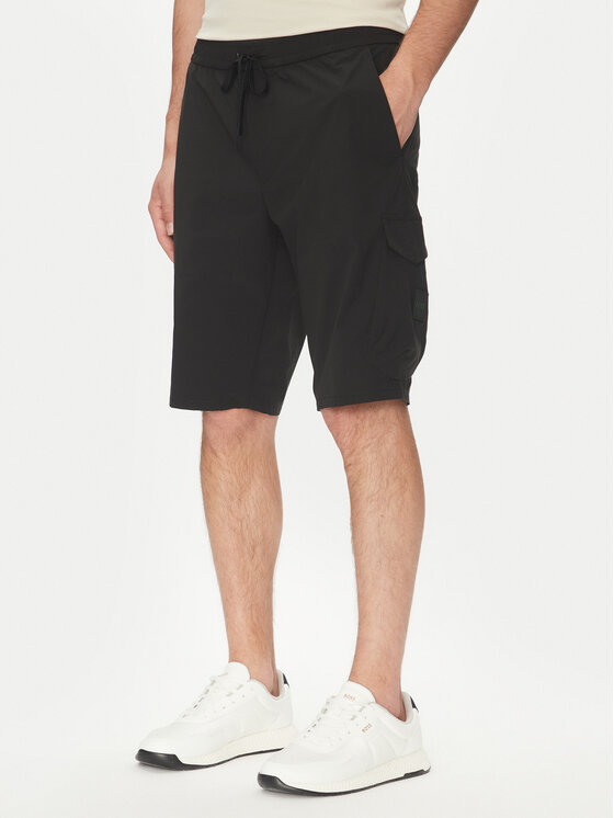 BOSS Спортни шорти S_Urbanex-Cargo 50534318 Черен Tapered Fit за Мъже цена