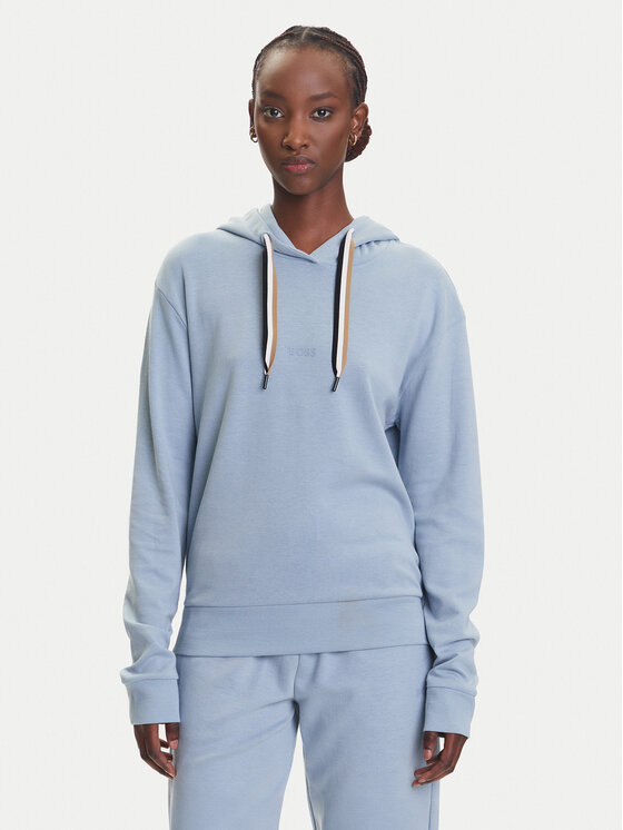 BOSS Суитшърт CP Stripe 50524760 Светлосиньо Regular Fit за Жени цена
