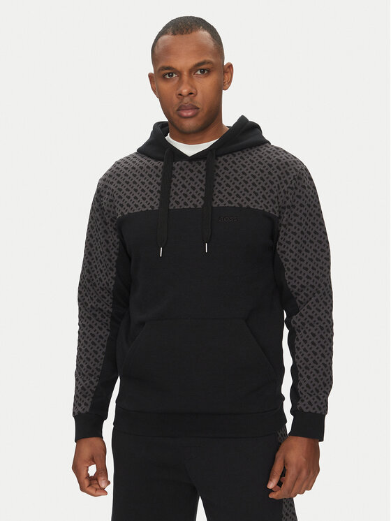 BOSS Суитшърт Luke 50540534 Черен Regular Fit за Мъже цена