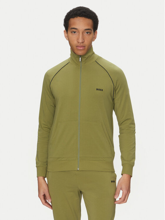 BOSS Суитшърт Mix&Match 50515307 Зелен Regular Fit за Мъже цена