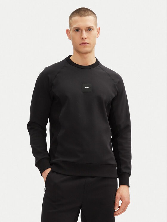 BOSS Суитшърт Salbo 50537214 Черен Regular Fit за Мъже цена