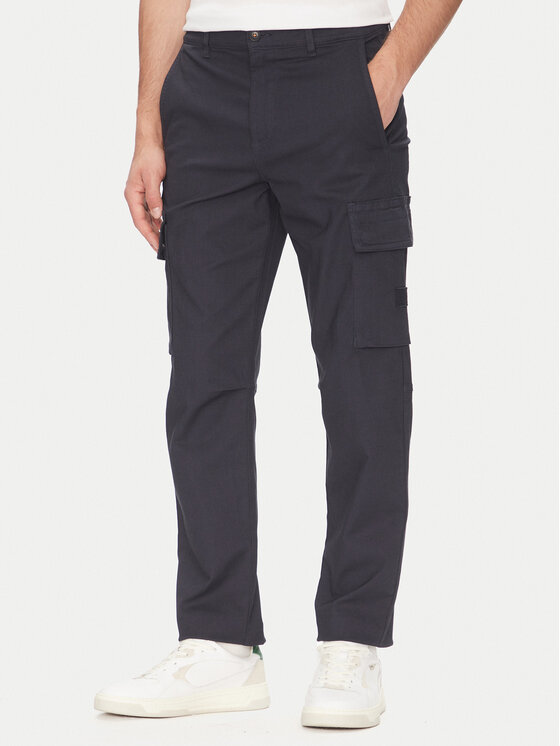 BOSS Текстилни панталони 50536882 Тъмносин Regular Fit за Мъже цена
