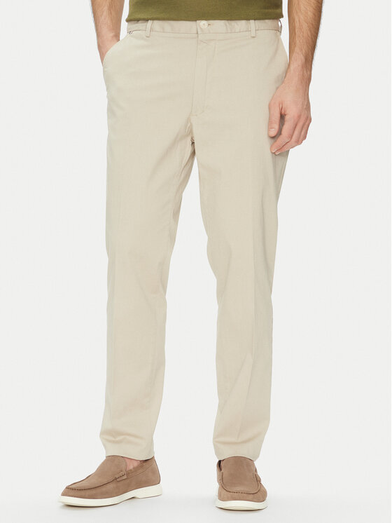 BOSS Текстилни панталони H-Kane 50540906 Бежов Regular Fit за Мъже цена