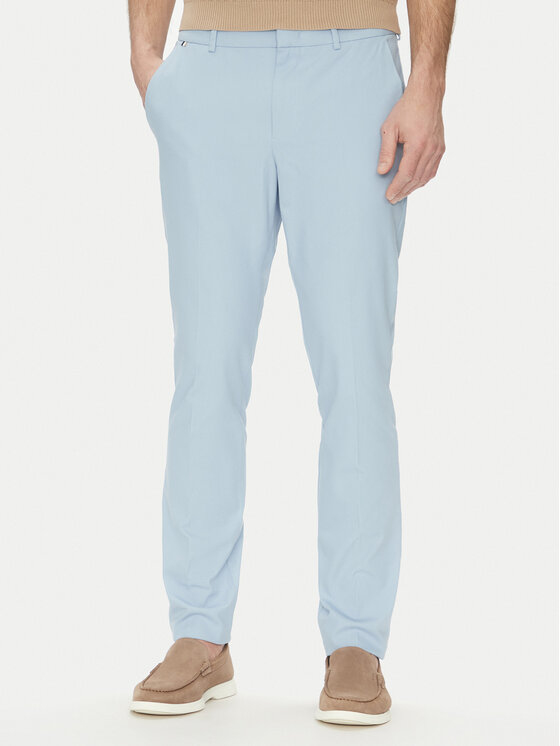 BOSS Текстилни панталони Kaito1_T 50487754 Светлосиньо Slim Fit за Мъже цена